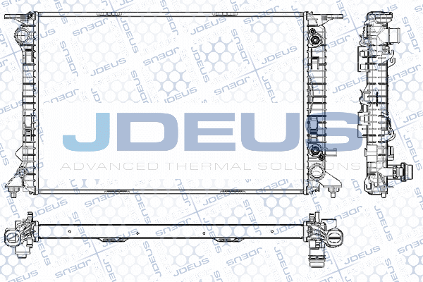 RA0010500 JDEUS Радиатор, охлаждение двигателя