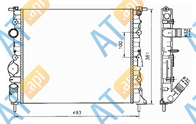 DRM23008 DENSO Радиатор, охлаждение двигателя