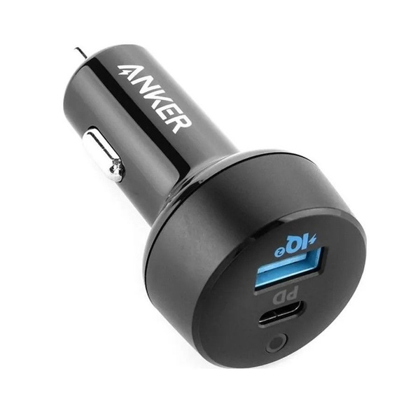 Разветвитель прикуривателя АЗУ Anker PowerDrive 35W (20W PD +15W), автомобильное зарядное устройство для телефона USB Power Delivery 3.0