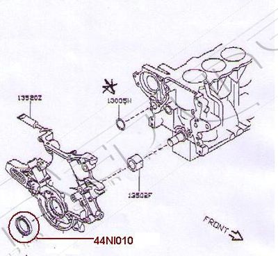 44NI010 RED-LINE Уплотняющее кольцо, коленчатый вал