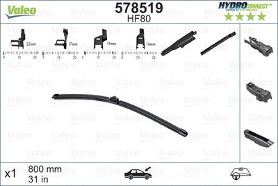 578519 VALEO Щетка стеклоочистителя