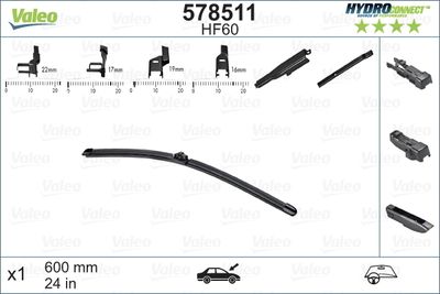 578511 VALEO Щетка стеклоочистителя