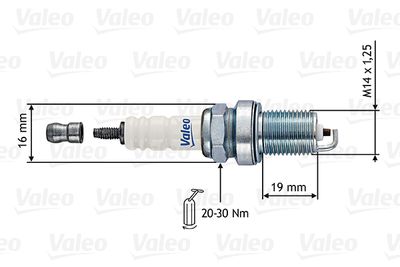 246880 VALEO Свеча зажигания