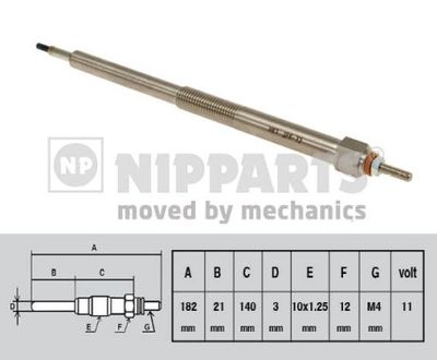 N5711034 NIPPARTS Свеча накаливания