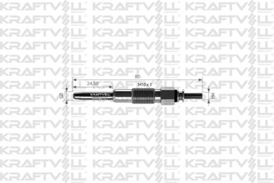 05030101 KRAFTVOLL GERMANY Свеча накаливания