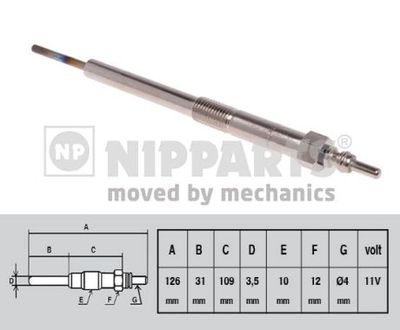 N5714003 NIPPARTS Свеча накаливания