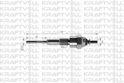 05030052 KRAFTVOLL GERMANY Свеча накаливания