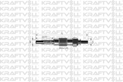 05030086 KRAFTVOLL GERMANY Свеча накаливания