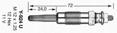 4950 NGK Свеча накаливания