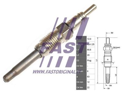 FT82725 FAST Свеча накаливания