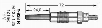 5267 NGK Свеча накаливания