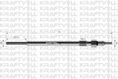 05030098 KRAFTVOLL GERMANY Свеча накаливания