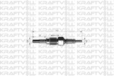 05030096 KRAFTVOLL GERMANY Свеча накаливания