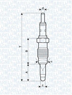 062900011304 MAGNETI MARELLI Свеча накаливания