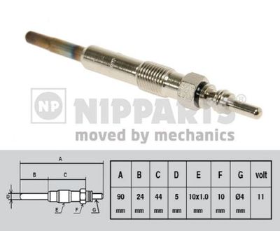 J5715014 NIPPARTS Свеча накаливания