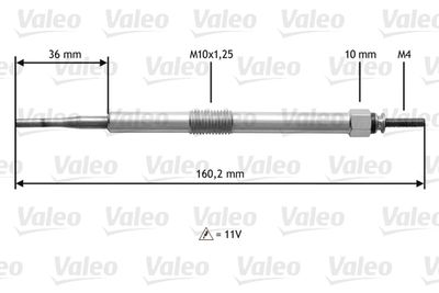 345144 VALEO Свеча накаливания