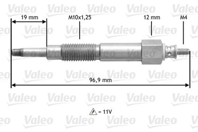 345161 VALEO Свеча накаливания