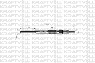 05030070 KRAFTVOLL GERMANY Свеча накаливания