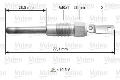 345197 VALEO Свеча накаливания