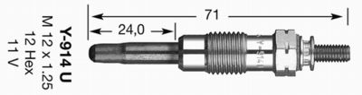 2643 NGK Свеча накаливания