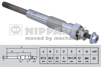 N5712030 NIPPARTS Свеча накаливания