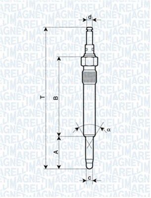 062900003304 MAGNETI MARELLI Свеча накаливания