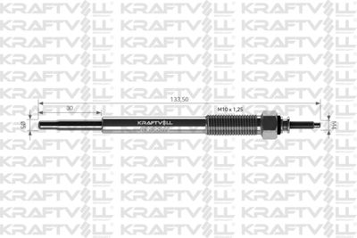 05030011 KRAFTVOLL GERMANY Свеча накаливания