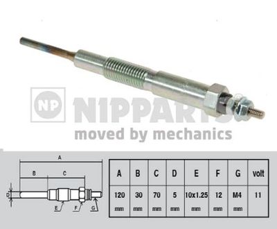 J5713010 NIPPARTS Свеча накаливания