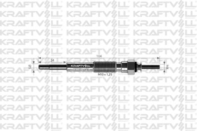 05030123 KRAFTVOLL GERMANY Свеча накаливания