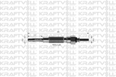 05030067 KRAFTVOLL GERMANY Свеча накаливания