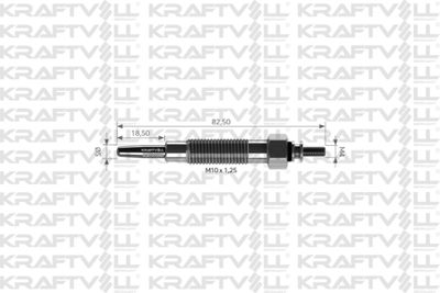 05030008 KRAFTVOLL GERMANY Свеча накаливания