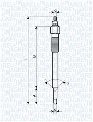 062900075304 MAGNETI MARELLI Свеча накаливания