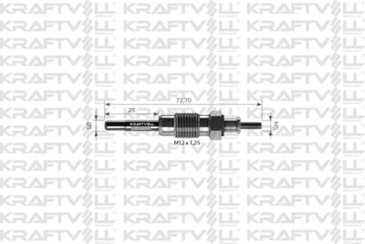 05030040 KRAFTVOLL GERMANY Свеча накаливания