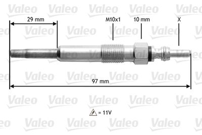 345136 VALEO Свеча накаливания