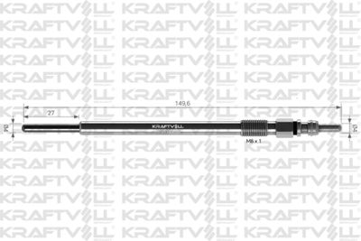 05030110 KRAFTVOLL GERMANY Свеча накаливания