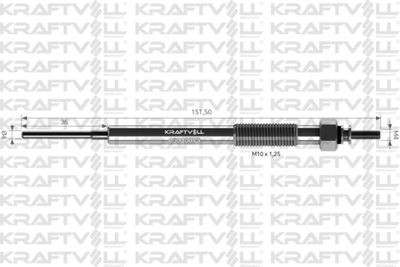 05030073 KRAFTVOLL GERMANY Свеча накаливания