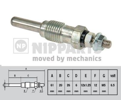 J5711002 NIPPARTS Свеча накаливания