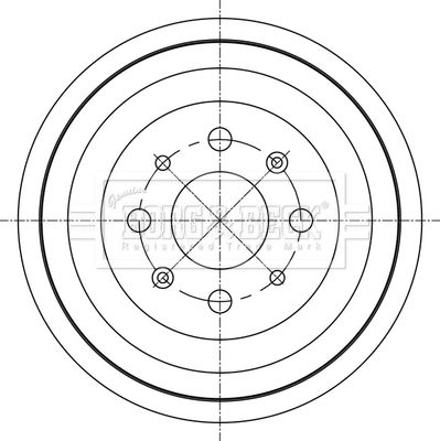 BBR7280 BORG & BECK Тормозной барабан