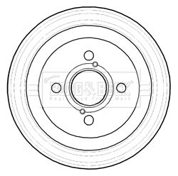 BBR7219 BORG & BECK Тормозной барабан