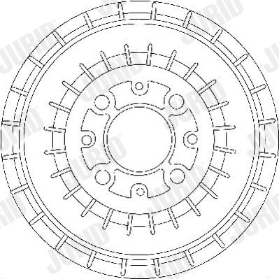 329015J JURID Тормозной барабан