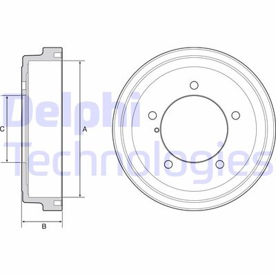 BF531 DELPHI Тормозной барабан