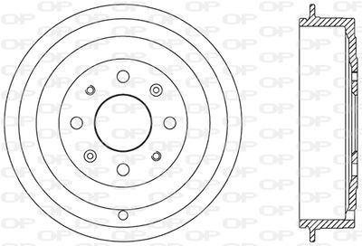 BAD906510 OPEN PARTS Тормозной барабан