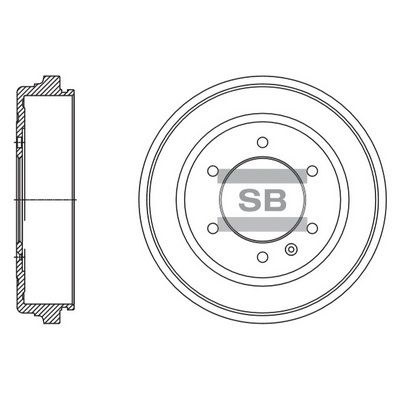 SD4508 Hi-Q Тормозной барабан