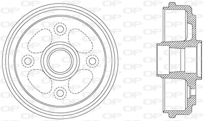 BAD905140 OPEN PARTS Тормозной барабан