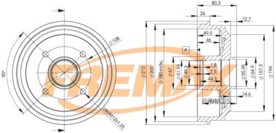 BD4735KT FREMAX Тормозной барабан