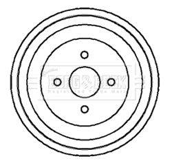 BBR7004 BORG & BECK Тормозной барабан