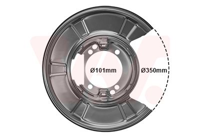 3077371 VAN WEZEL Отражатель, диск тормозного механизма