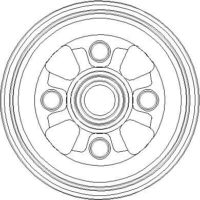 NDR209 NATIONAL Тормозной барабан