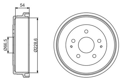 0986477230 BOSCH Тормозной барабан