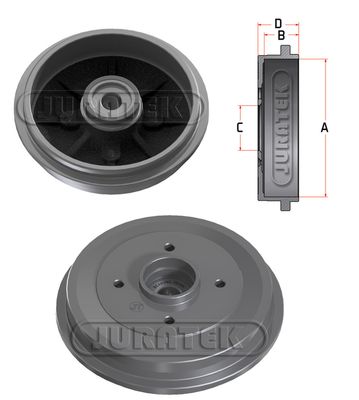 JDR005C JURATEK Тормозной барабан